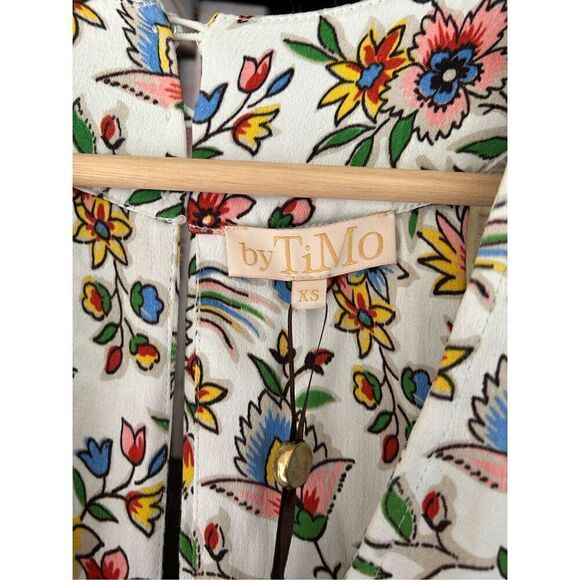 NWT byTiMo Bird Print Crepe Satin Maxi Dress Size XS MSRP $488 - Picture 4 of 12